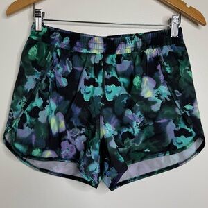 All in motion Abstract Floral Athletic Lined Shorts Size XXL 18 Running Workout